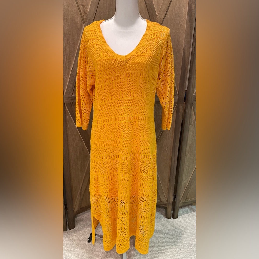Madison & Hudson women’s v-neck crochet maxi dress cottagecore